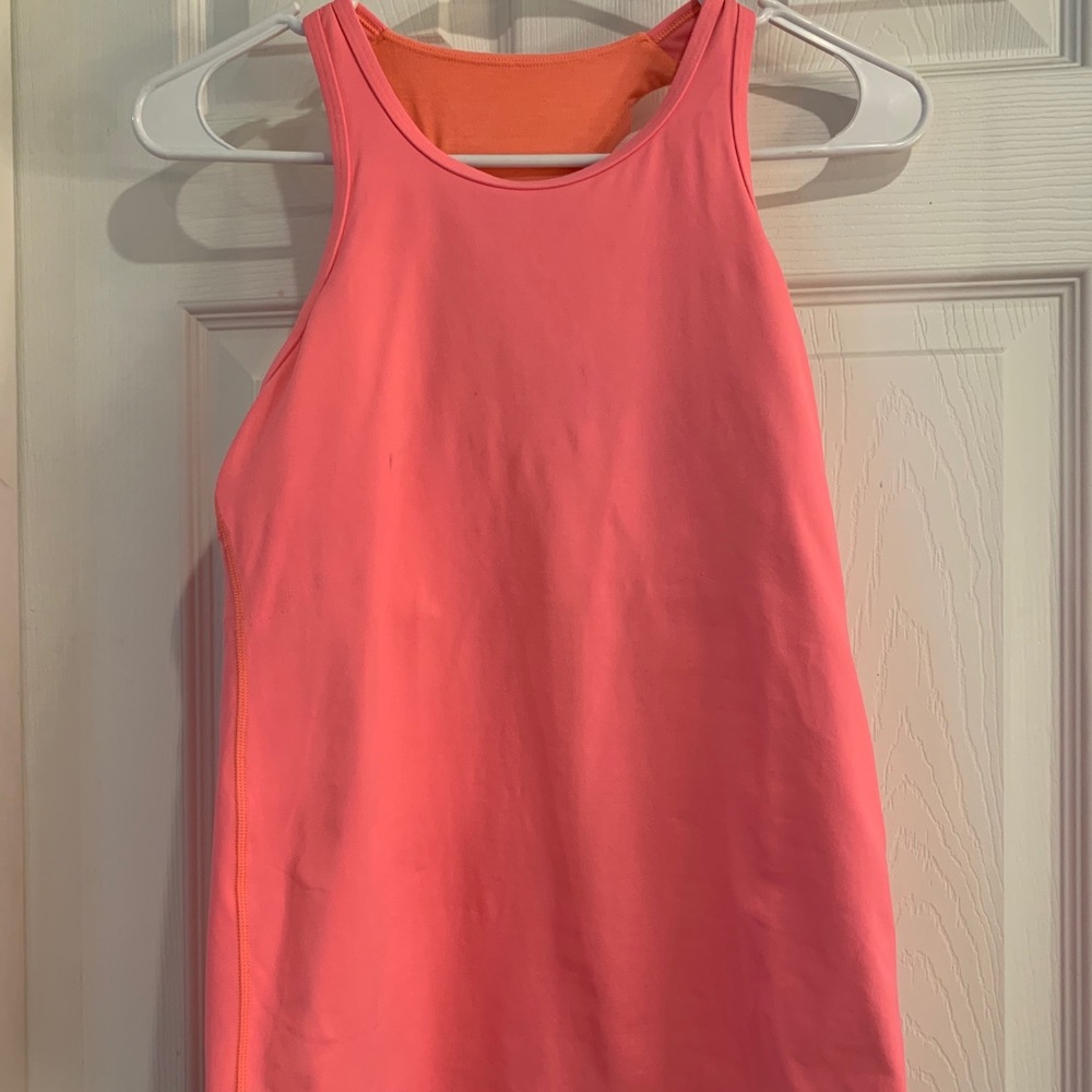CORAL LULULEMON TANK!